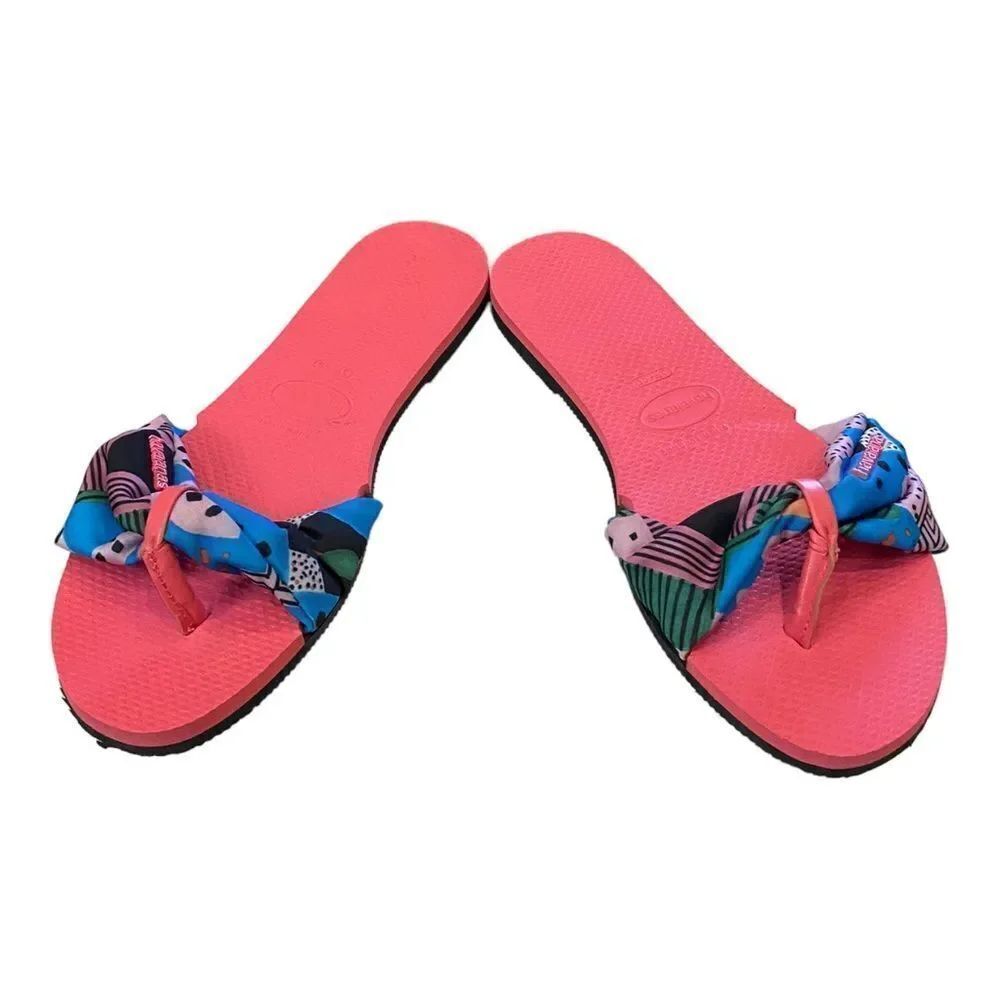 Havaianas Pink Porcelain You St. Tropez Women's Flip-Flop Sandals NEW 9 10 - Picture 3 of 6